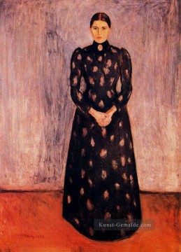 Porträt inger Munch 1892 Edvard Munch Ölgemälde
